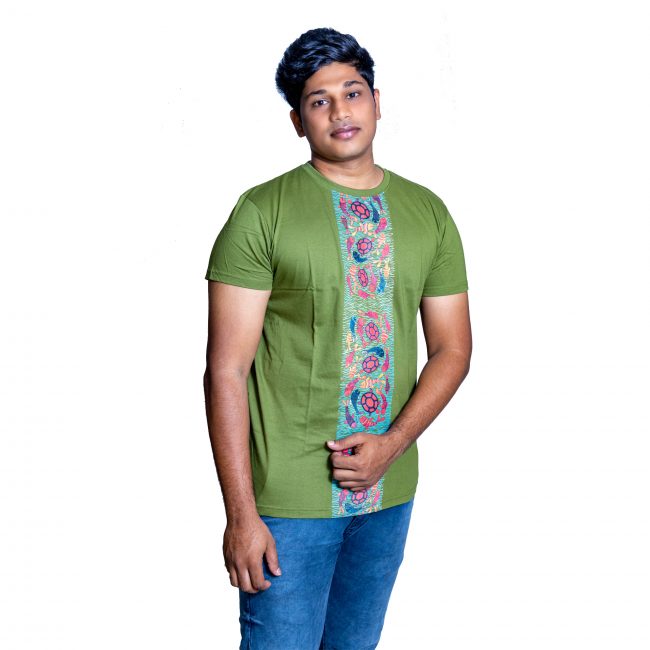 Cotton Round Neck Half Sleeve Printed Tshirt