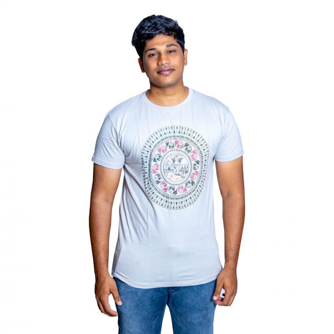 Cotton Round Neck Half Sleeve Printed Tshirt