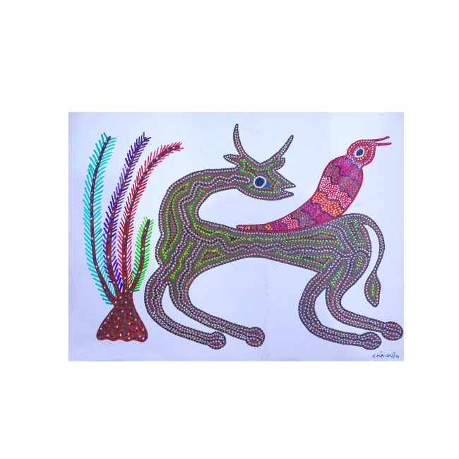 Handmade Multicolor Gond Paper Painting