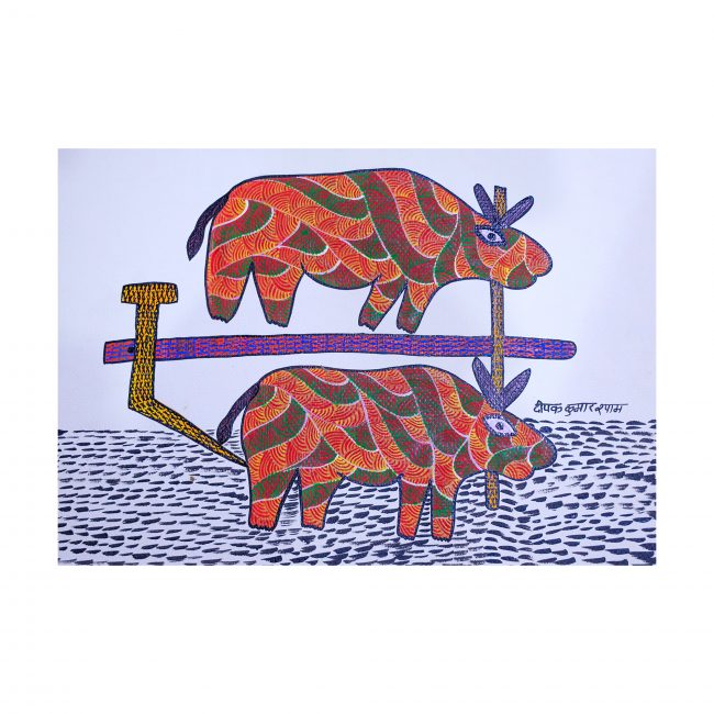 Handmade Multicolor Gond Paper Painting