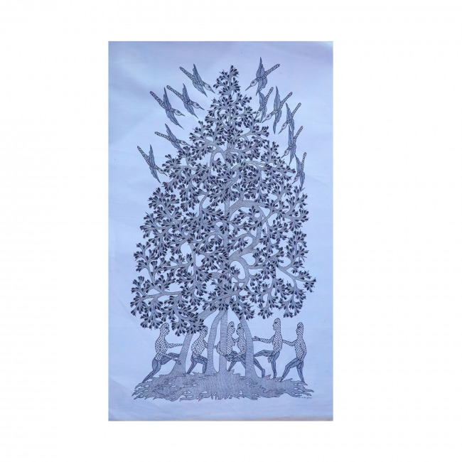 Gond Canvas Paintings (41*24 inches)