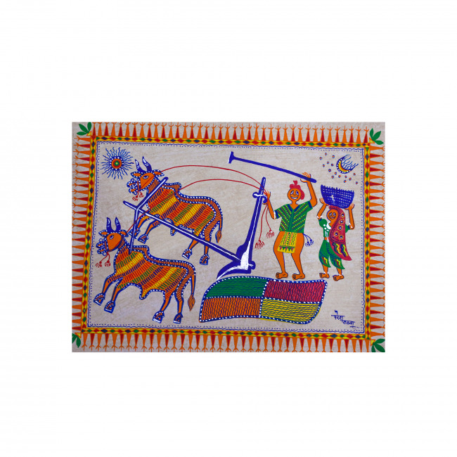 Gond Paper Paintings (14*10 inches)