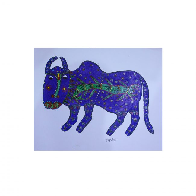 Handmade Multicolor Gond Paper Painting