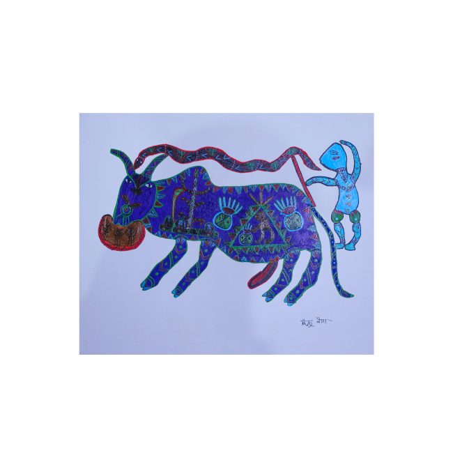Handmade Multicolor Gond Paper Painting