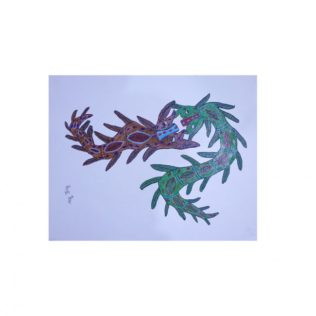 Handmade Multicolor Gond Paper Painting