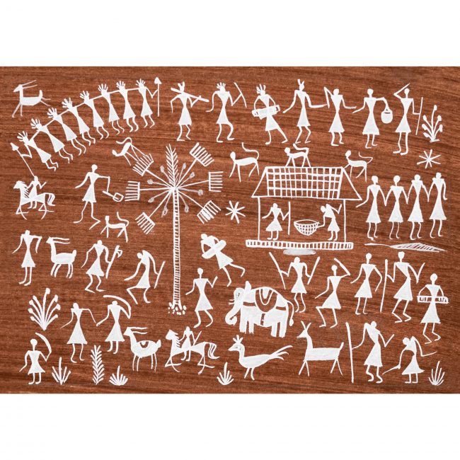 Handmade Multicolor Warli Painting