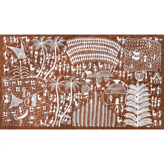 Handmade Multicolor Warli Painting