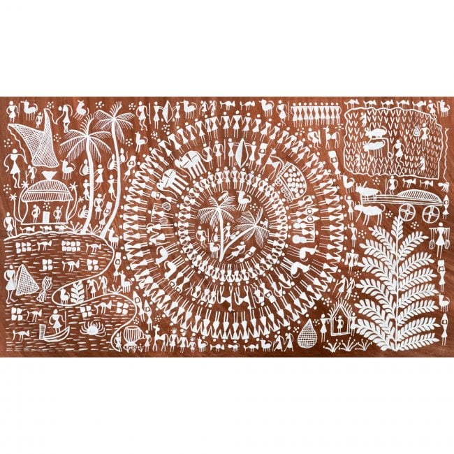 Handmade Multicolor Warli Painting