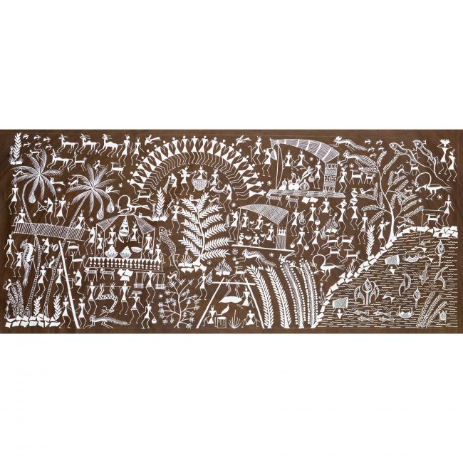 Handmade Multicolor Warli Painting