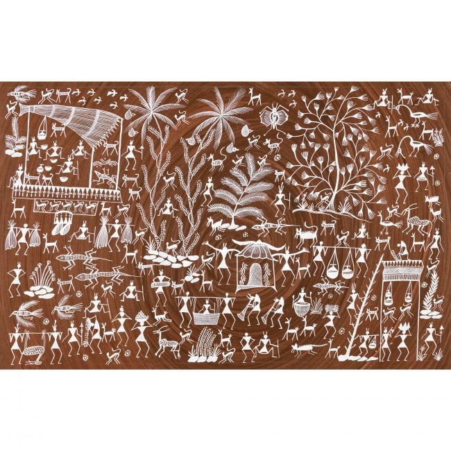 Handmade Multicolor Warli Painting