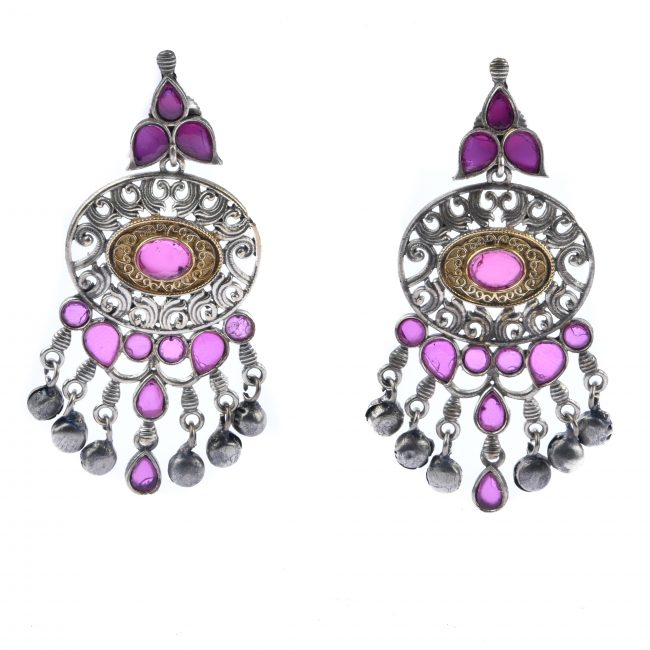 Silver 2 tone Earrings (Multi-Design)