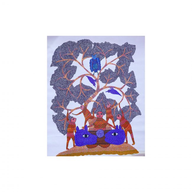 Gond Canvas Paintings (33*27 inches)