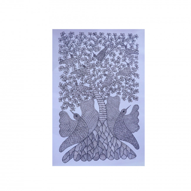 Gond Canvas Paintings (36*23 inches)