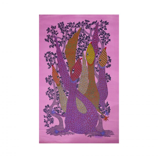 Gond Canvas Paintings (35*23 inches)