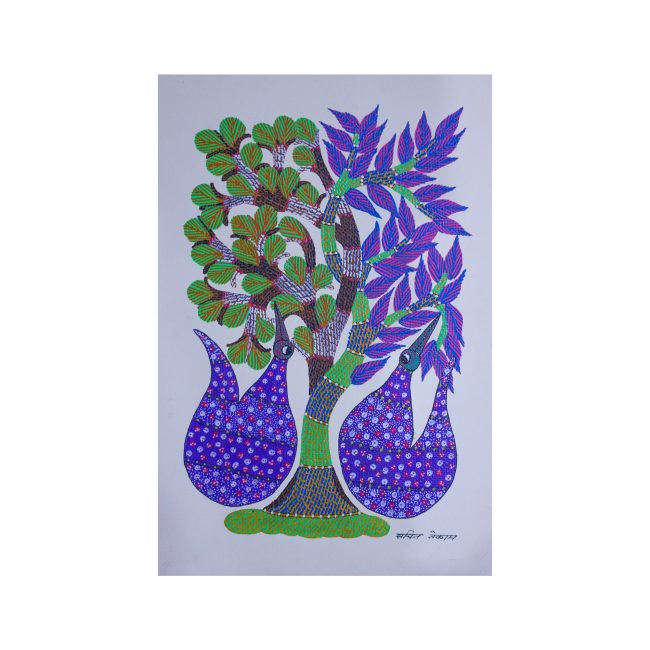 Handmade Multicolor Gond Paper Painting