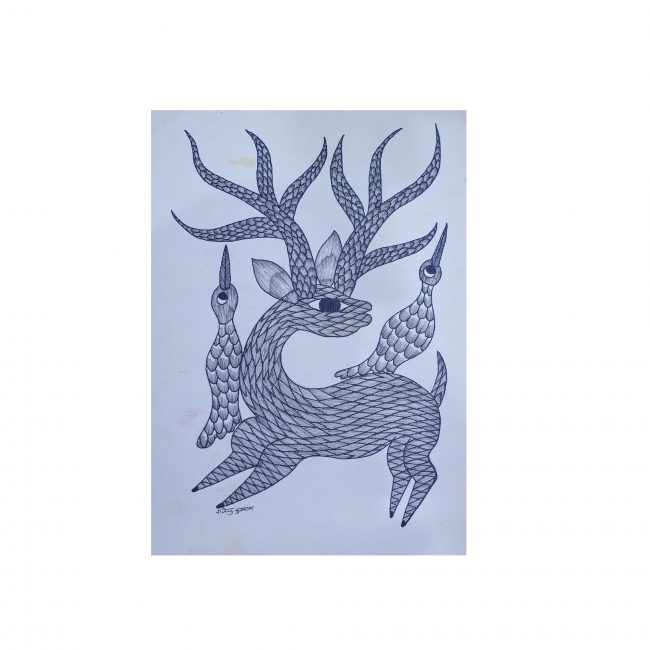 Handmade Multicolor Gond Paper Painting