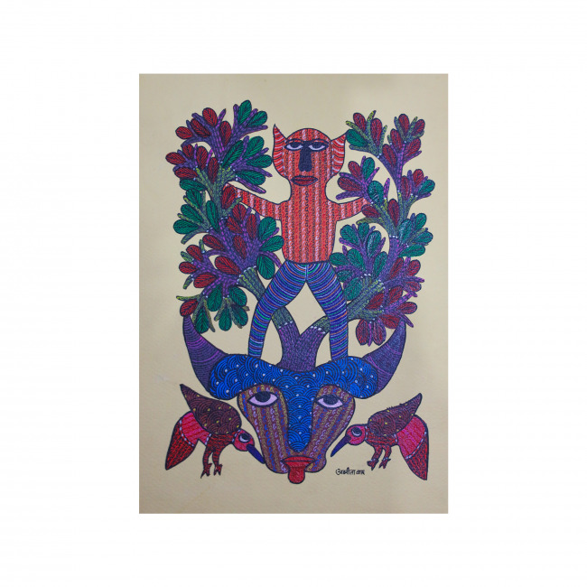 Gond Paper Paintings (14*10 inches)