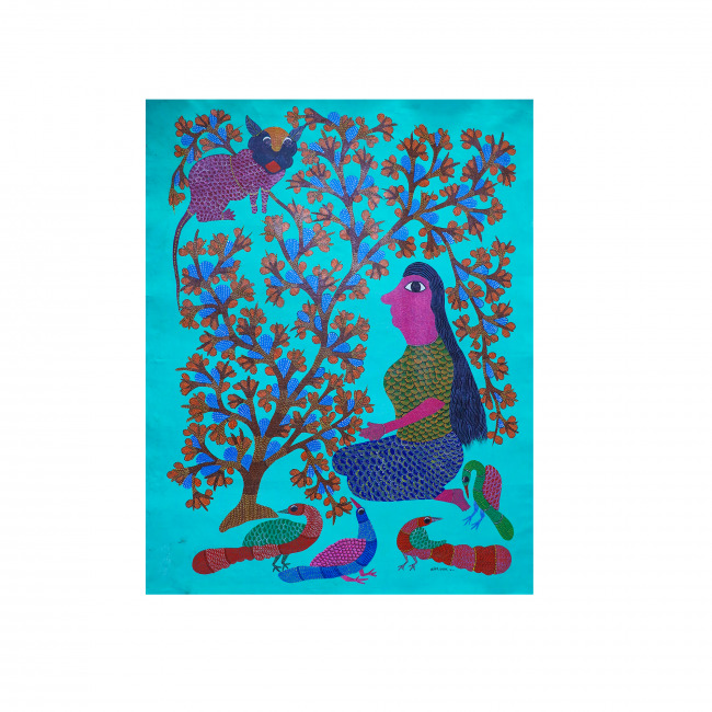 Gond Canvas Paintings (34*26 inches)