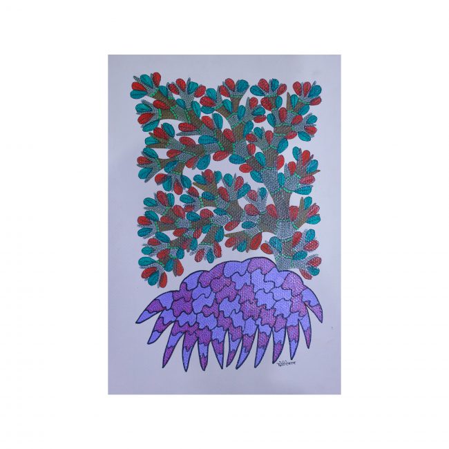 Handmade Multicolor Gond Paper Painting