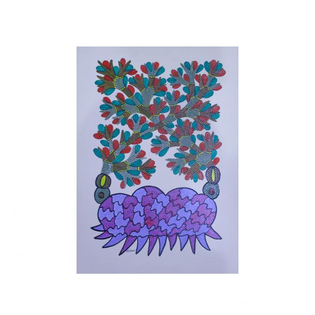 Handmade Multicolor Gond Paper Painting