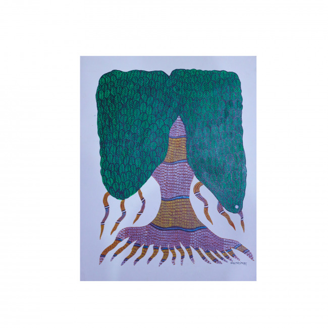 Gond Paper Paintings (14*10 inches)