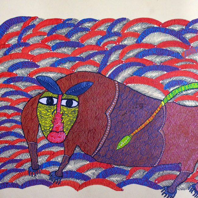 Handmade Multicolor Gond Paper Painting