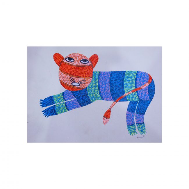 Handmade Multicolor Gond Paper Painting