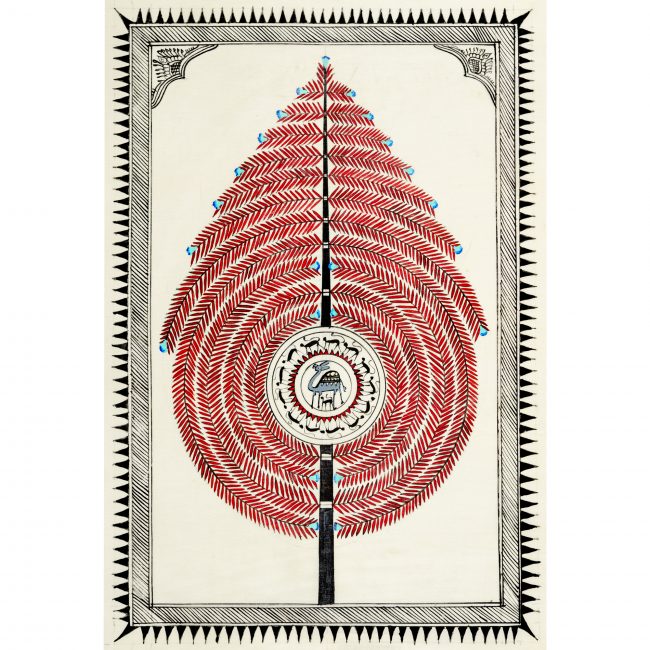 Handmade Multicolor Saura Painting
