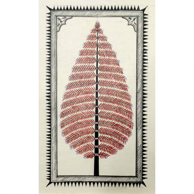 Handmade Multicolor Saura Painting