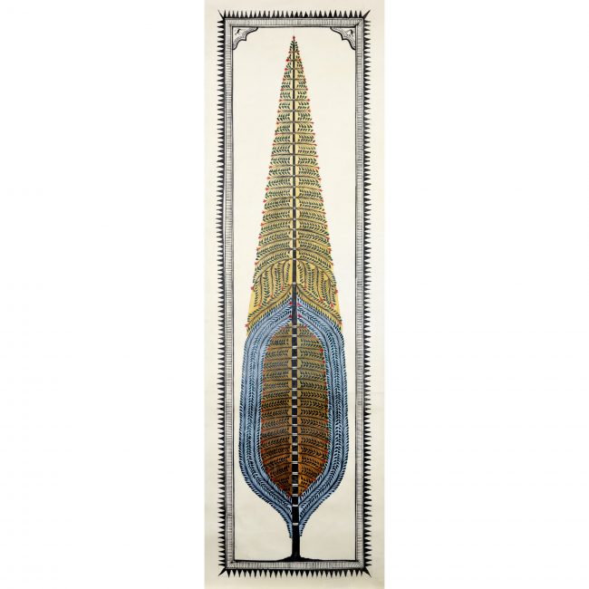 Handmade Multicolor Saura Painting