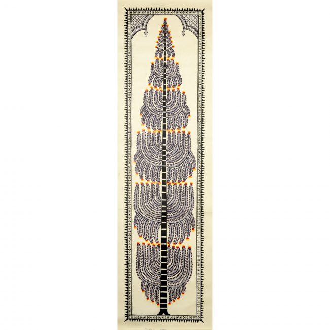 Handmade Multicolor Saura Painting