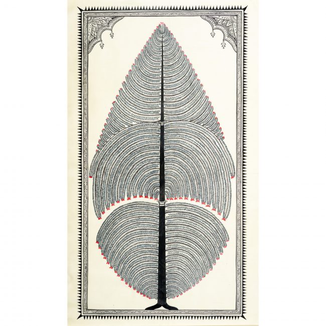 Handmade Multicolor Saura Painting