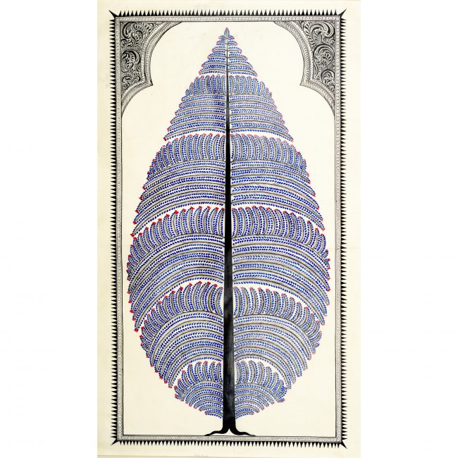 Handmade Multicolor Saura Painting