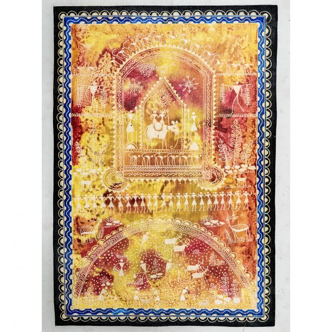 Handmade Multicolor Saura Painting