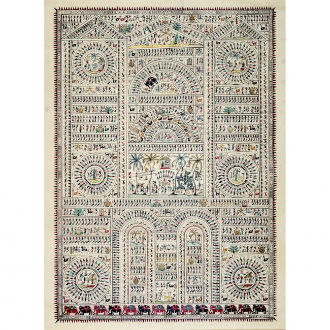 Handmade Multicolor Saura Painting