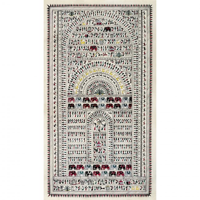 Handmade Multicolor Saura Painting