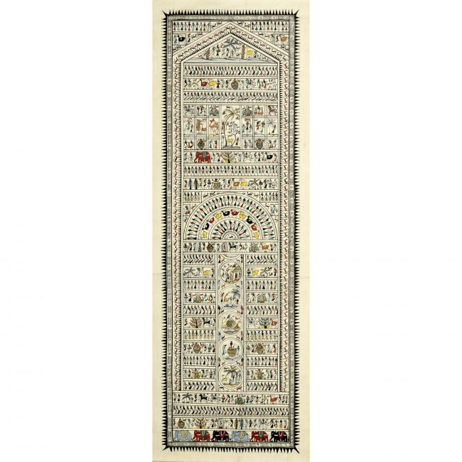 Handmade Multicolor Saura Painting