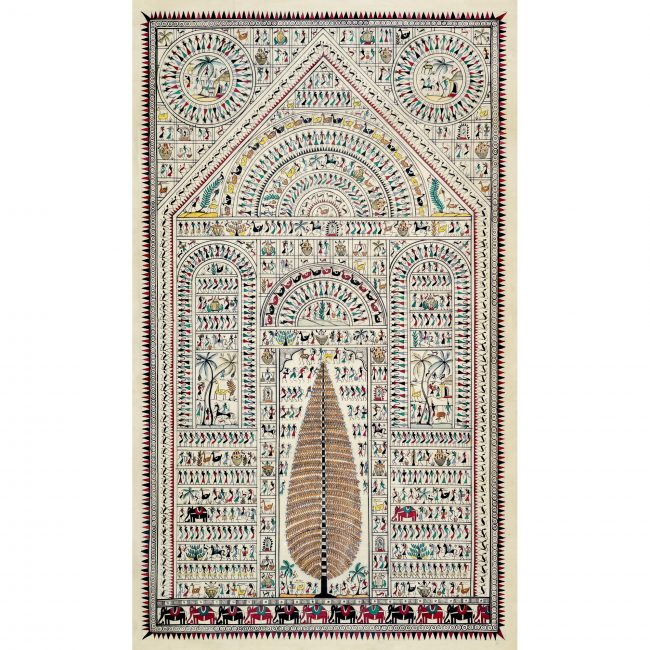 Handmade Multicolor Saura Painting