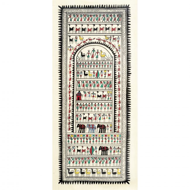 Handmade Multicolor Saura Painting