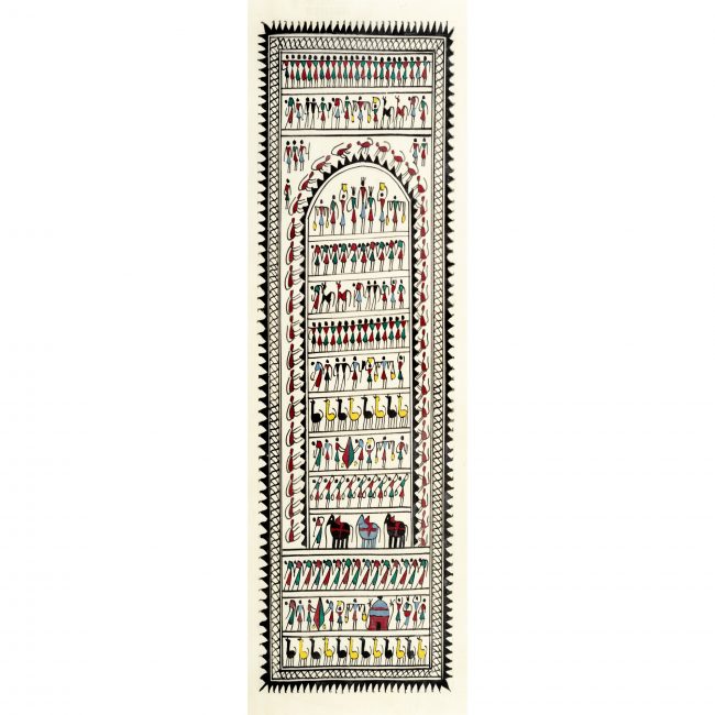 Handmade Multicolor Saura Painting