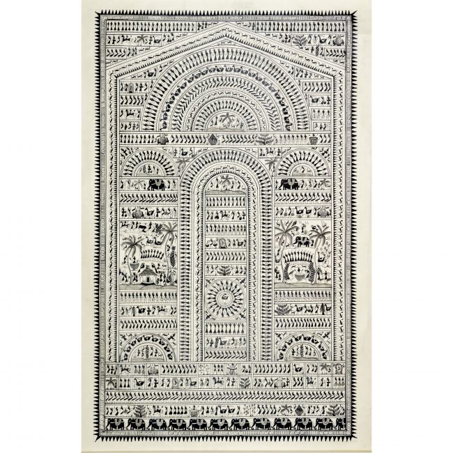 Handmade Multicolor Saura Painting