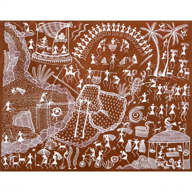 Handmade Multicolor Warli Painting