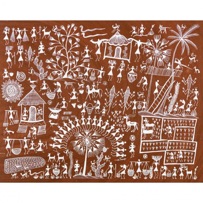 Handmade Multicolor Warli Painting