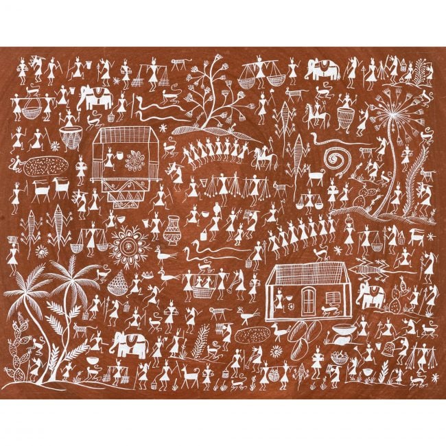 Handmade Multicolor Warli Painting
