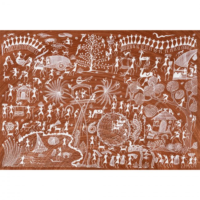 Handmade Multicolor Warli Painting