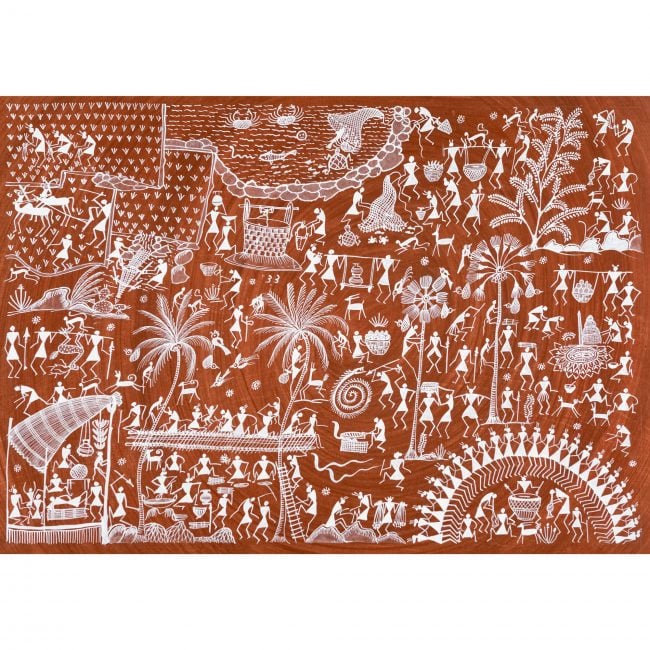 Handmade Multicolor Warli Painting