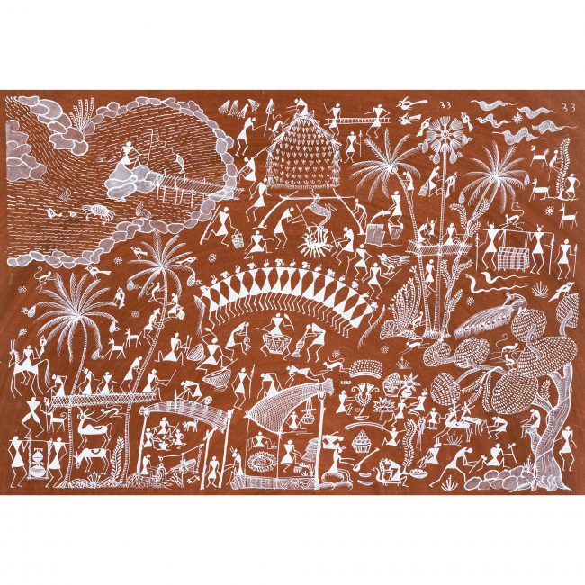 Handmade Multicolor Warli Painting