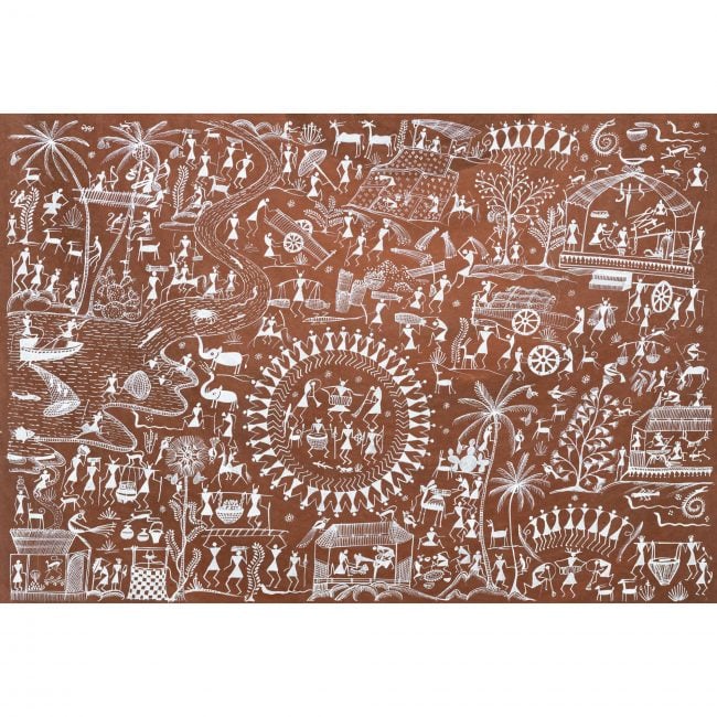 Handmade Multicolor Warli Painting