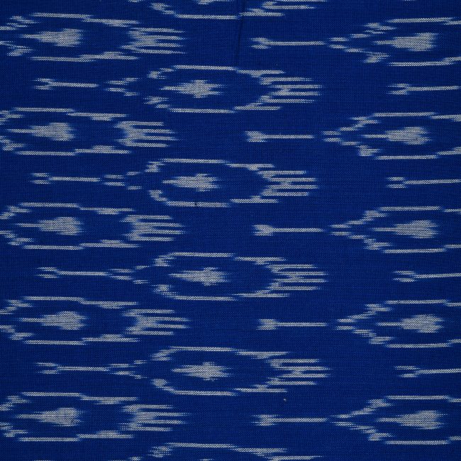 Pochampally Ikkat Cotton Dress Material Standard Size Blue (2.5 Meters)