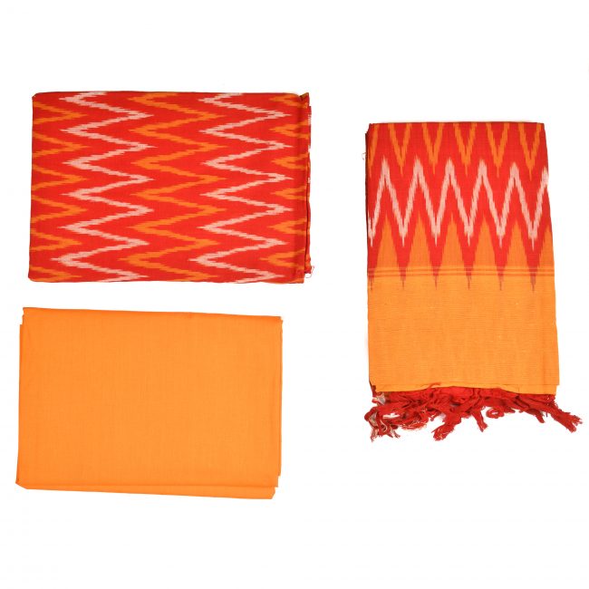Pochampally Cotton (Multi-Color) Suit Set 2.5 Meter